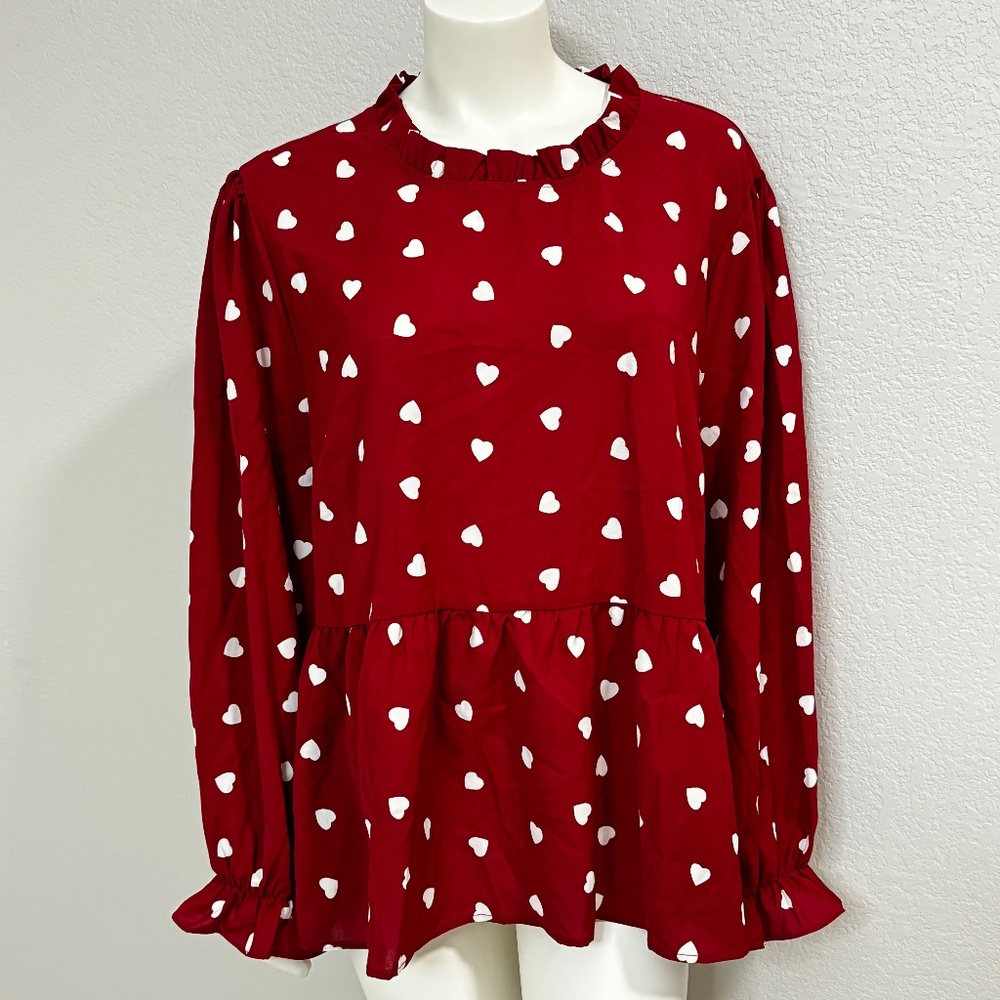 NWT Kara And Kate Peplum Blouse